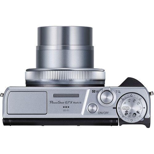 Câmera canon powershot g7 x mark iii prata - Bolsa e Capa para